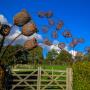 © Copyright - Raphael Kessler 2013 - England - Wakehurst Place - Seed sculptures and gate