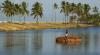 (c) Copyright - Raphael Kessler 2011 - Kerala - Varkala - Floating coir down the river