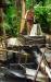 (c) Copyright - Raphael Kessler 2011 - Indonesia - Siberut - Pouring the water through the filtering system sluices