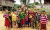 (c) Copyright - Raphael Kessler 2011 - Myanmar - Paluang children gathered to greet us