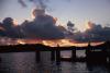 (c) Copyright - Raphael Kessler 2011 - Tonga - Vava'u - Boys diving from the pier at sunset