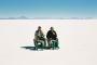 (c) Copyright - Raphael Kessler 2011 - Bolivia - Salar de Uyuni - Micha and I eating on the salt