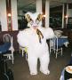 (c) Copyright - Raphael Kessler 2011 - Bolivia - Oruro Carnaval - A bear in the restaurant