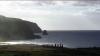 (c) Copyright - Raphael Kessler 2011 - Easter Island - 15 moai along the coast at sunrise